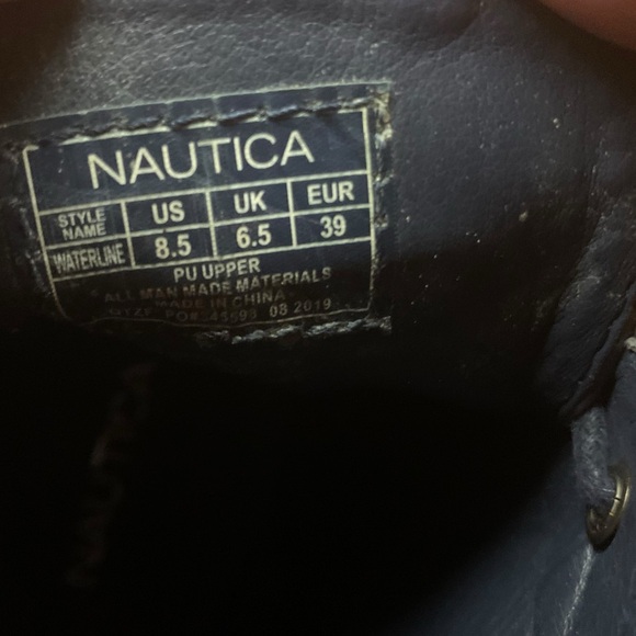 Nautica Women's Navy Wedge Boots - Picture 7 of 9